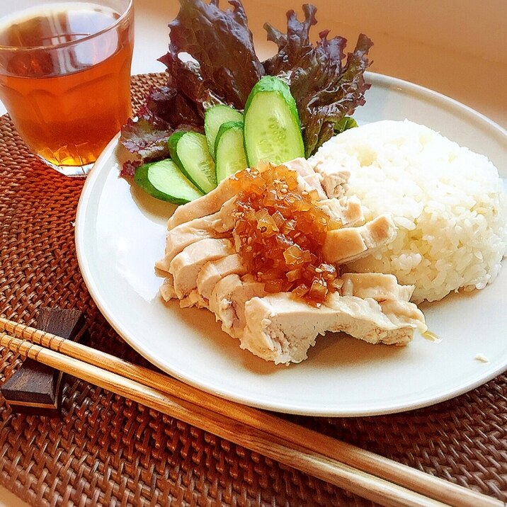 タイの味 ふわふわ鶏のカオマンガイ チキンライス レシピ 作り方 By Mameko Kitchen 楽天レシピ
